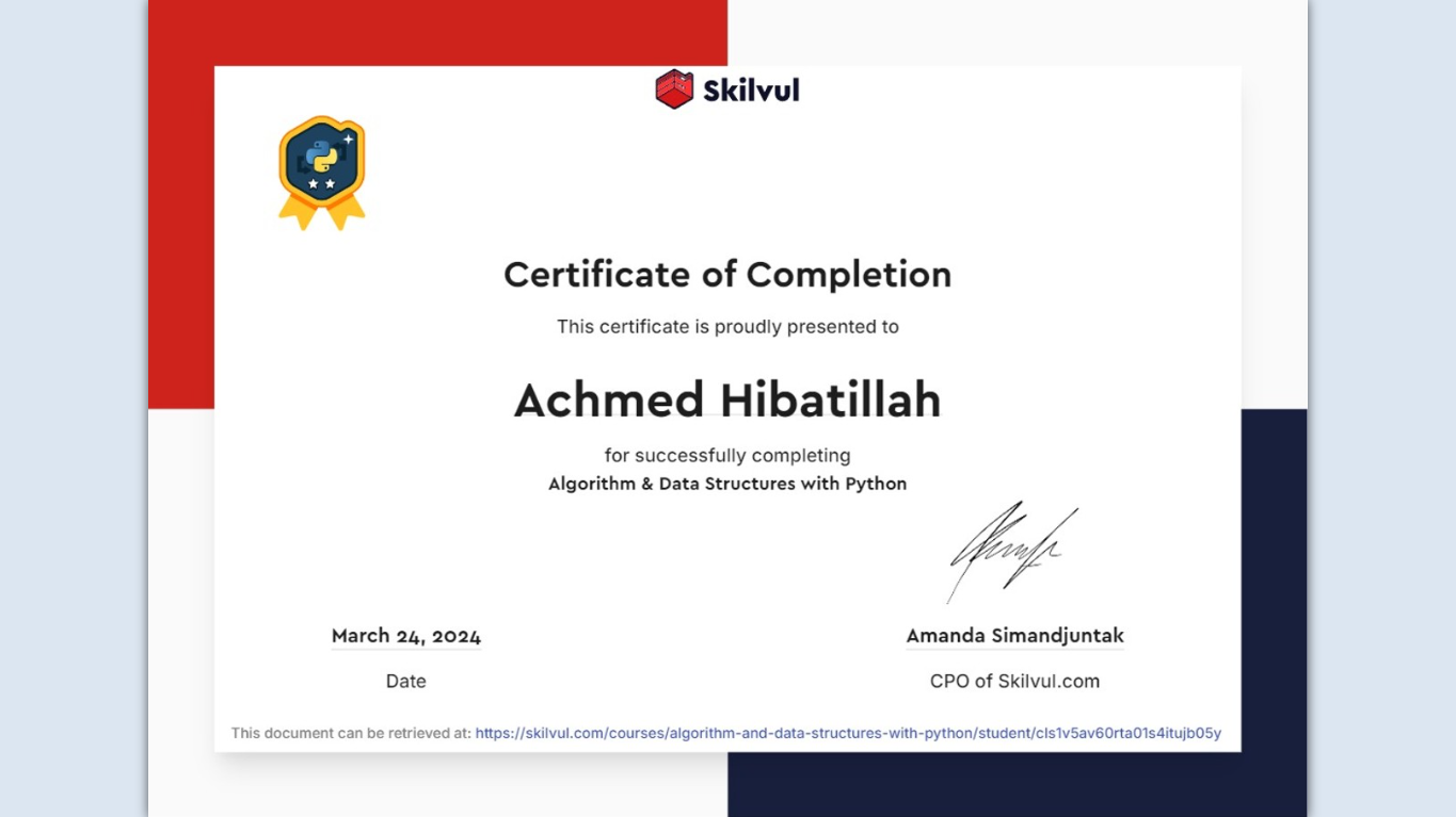 Algorithm & Data Structures with Python (Gold)